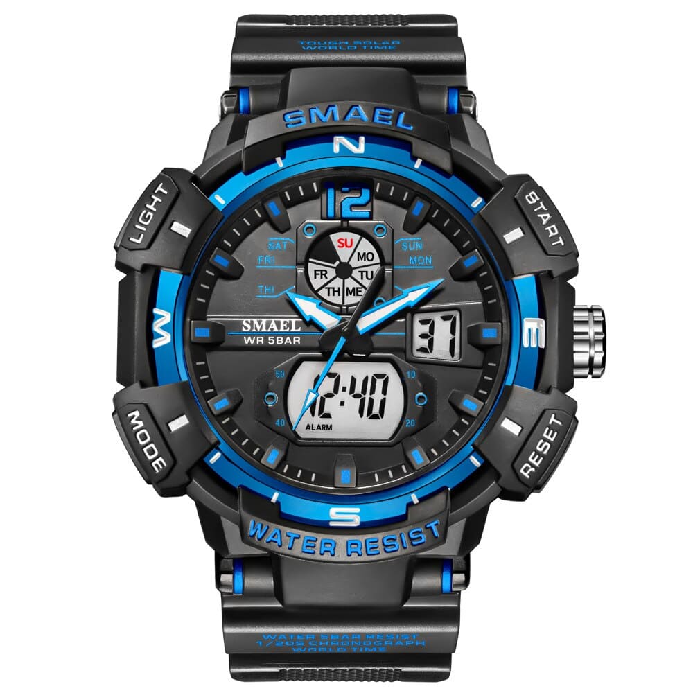 SMAEL 8045 Casual Quartz Dual Display Analog Digital Sport Watch for Men - Image 3