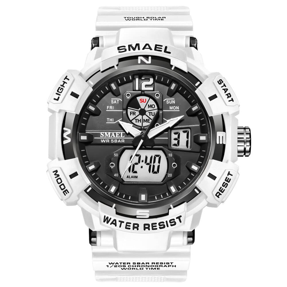 SMAEL 8045 Casual Quartz Dual Display Analog Digital Sport Watch for Men - Image 9