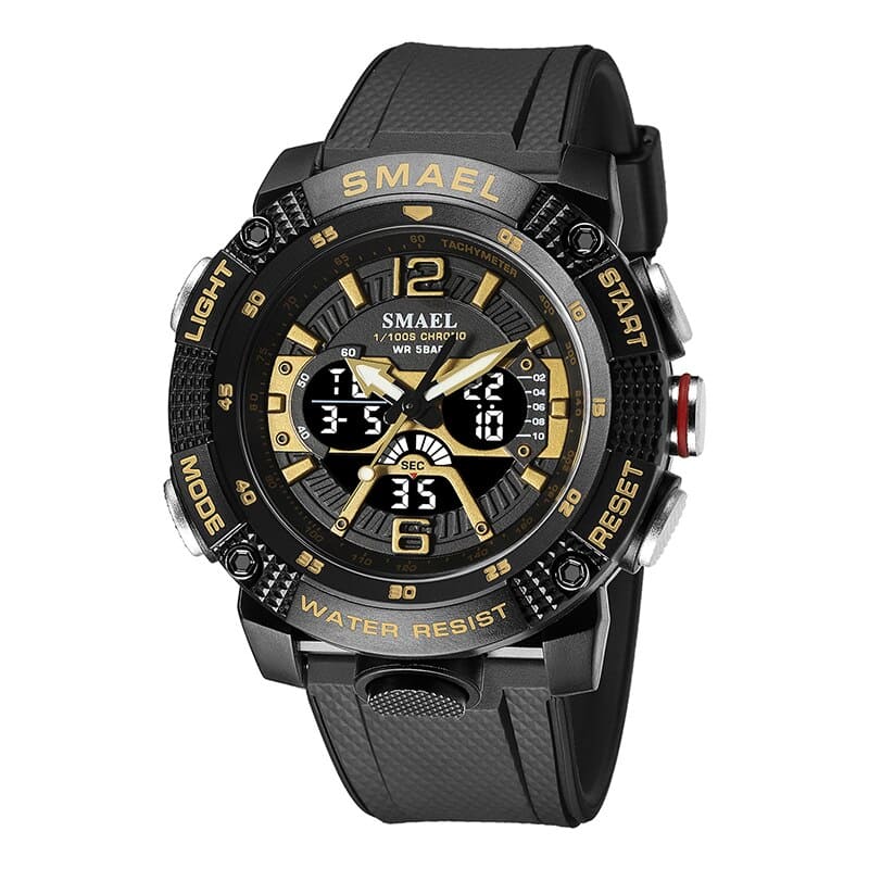 SMAEL 8058 Casual Quartz Analog Digital Dual Time Sport Water Proof Men's Watch - Image 7