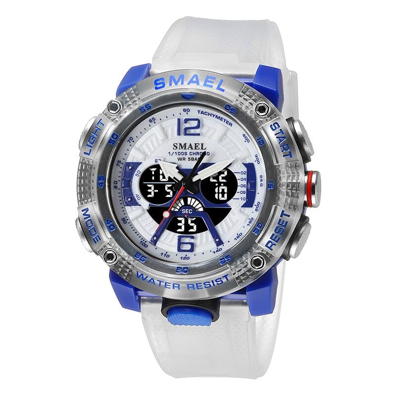 SMAEL 8058 Casual Quartz Analog Digital Dual Time Sport Water Proof Men's Watch - Image 2